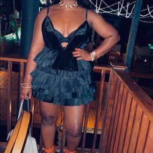 Organza poofy coctail dress